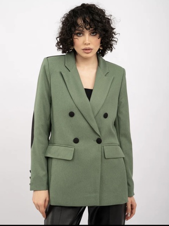 Пиджак оверсайз удлиненный с поясом