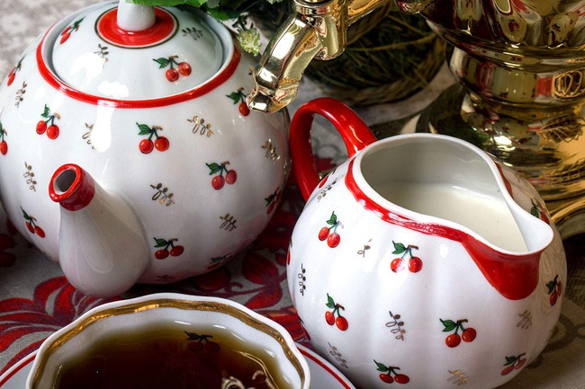 Сервиз чайный 15 предм. Тюльпан Ситцевый