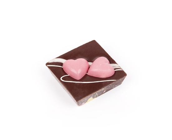 Темный шоколад "Два сердечка"