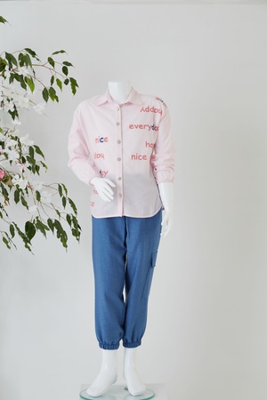 Рубашка с длинными рукавами в полоску /  Капри