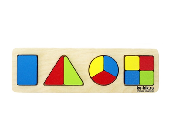 Пазлы "Дроби-фигуры"