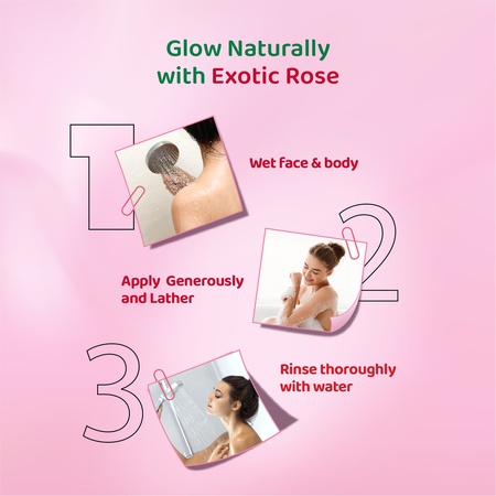 Nisha Soaps for Bath 100g - Exotic Rose, Enriched with Natural Ingredients, Cleansed, Smooth, Soft & Glowing Skin