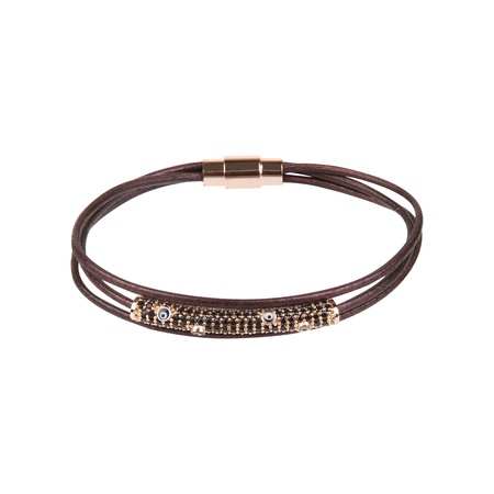 W-K-RP-ZR-101 Deri bileklik, kolye,küpe kombin