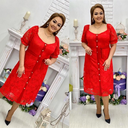 Платье гипюр