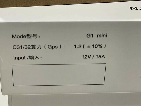 iPOLLO G1 Mini Grin ASIC Miner with PSU USA Stock Fast Shipping