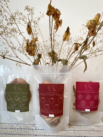 Meyve cipsi / Kurutulmuş, doğal, kurutulmuş, şekersiz, katkı maddesi yok, 30-50g