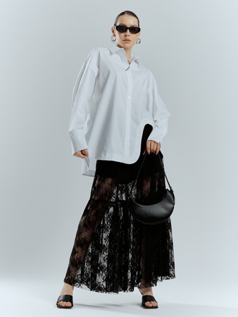 Женская рубашка оверсайз. Топ 2024 - 0924