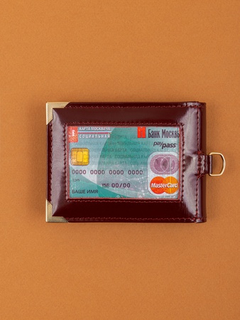 Обложка для удостоверения с отделениями для карт и пропуска УДШ-37п