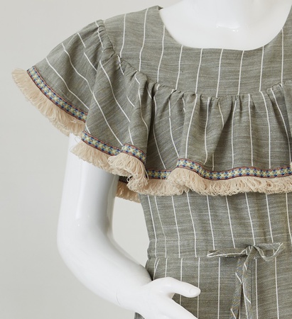 Çizgili Kız Çocuk Tulum