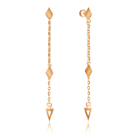 СЕРЬГИ ИЗ КРАСНОГО ЗОЛОТА