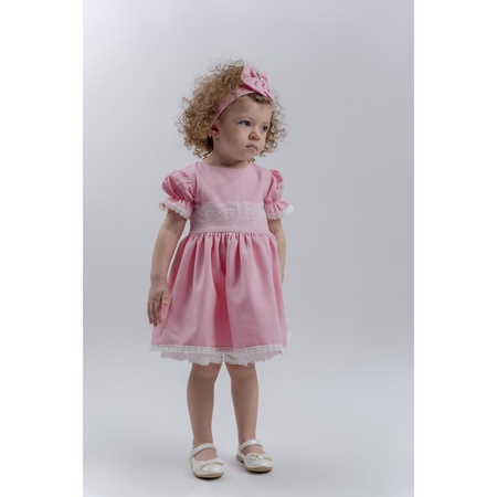 Оптовое платье для маленьких девочек с повязкой на голову 9-24 мес.