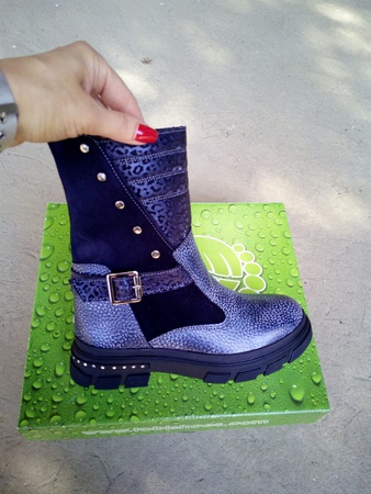 Кожаные зимние сапожки Tobi 32-37