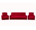 Комплект мягкой мебели Астра бордовый (диван+2кресла)