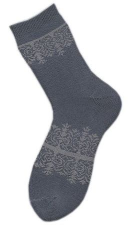Носки женские внутримахровые (арт. 08в7) «Зимние узоры»