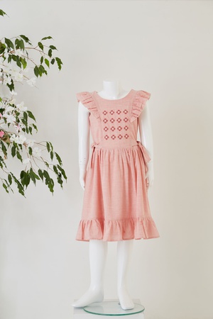 Nakışlı Kız Çocuk Elbise