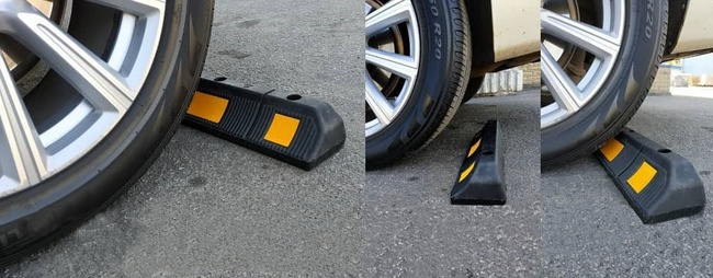 Колесоотбойник резиновый, парковочный (590х120х90мм)