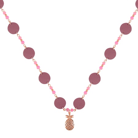 W-K-ZR-102 Кожаный браслет, колье, серьги, комбайн