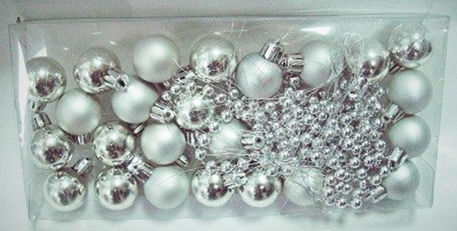 ШАРИКИ 24шт по 3см + БУСЫ в коробочке