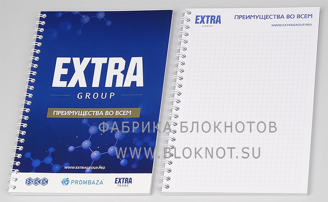 NOTEBOOK A5 AUF EINER FEDER AUF DER LANGEN SEITE