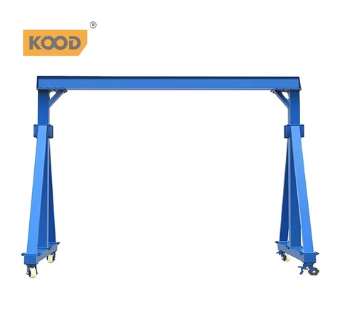 Portable Mobile Gantry Crane | Small Workshop Lifting Equipment with Wheels Remote Control ISO Certified Engine & Bearing
