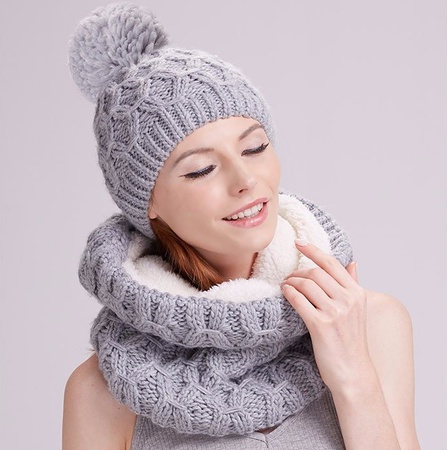 Kadın seti Şapka + Snood