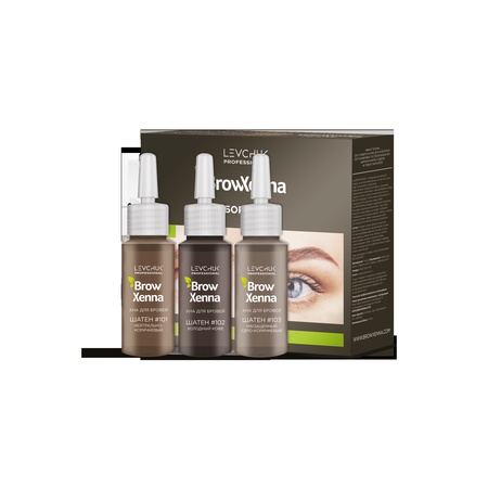 Набор хны для бровей BROWXENNA® «Шатен»