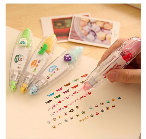 Çizimlerle dekoratif kırtasiye barkod bandı