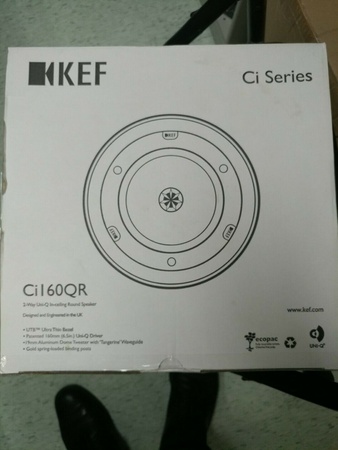 BRAND NEW Set of 4 KEF Ci160QR Round In-Ceiling Speaker Architectural Loudspeaker