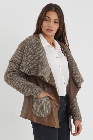 Leather jacket for women - Relaxed Fit