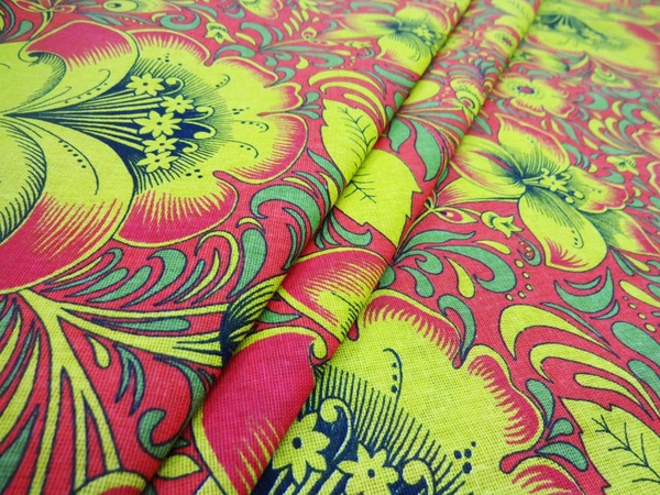 Şiddetli kaba patiska ve baskılı kaba patiska