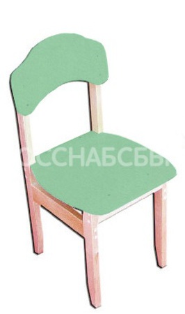 Стул детский "Эко" цветной, массив, бук