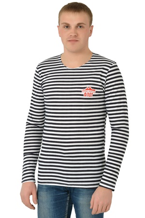 Тельняшка мужская д/р принт