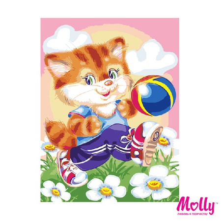 Paint by number Fox with ball