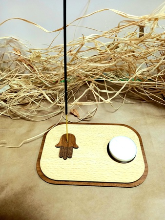 подставка для благовоний и подсвечник для медитации