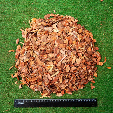 Мульча из коры сосны мелкой фракции 1-3 см