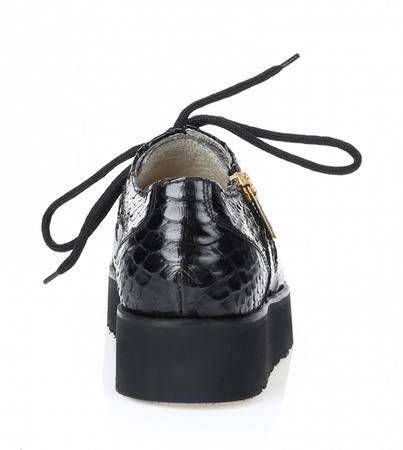 Schwarze Pythonstiefel n127