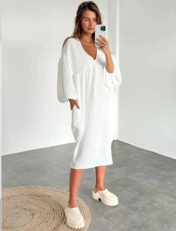 平纹细布连衣裙