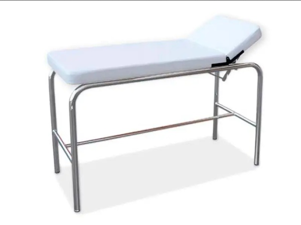 Кушетка для осмотра педиатрическая медицинская из хромированной стали