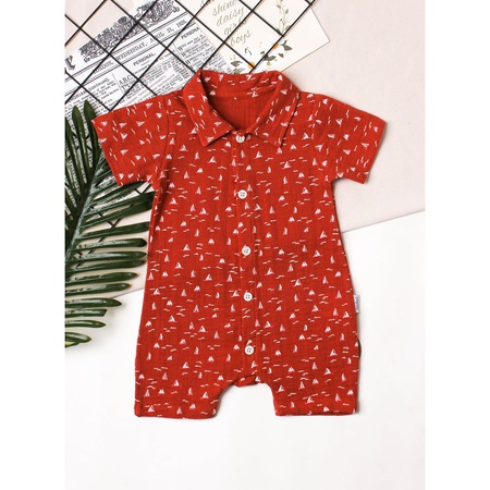 Оптом детские комбинезоны с муслиновым принтом для мальчиков 3-12 мес.