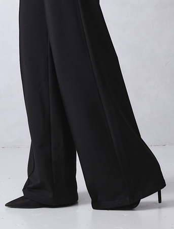 Брюки палаццо широкие на резинке