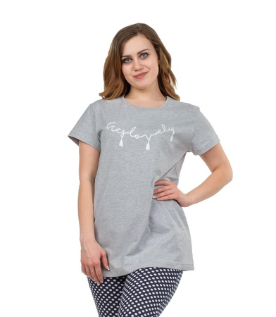 Футболка серая Lavely М-0036СС