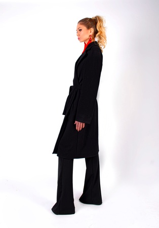 Пальто черное