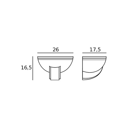 Alçı duvar lambası SV 7307