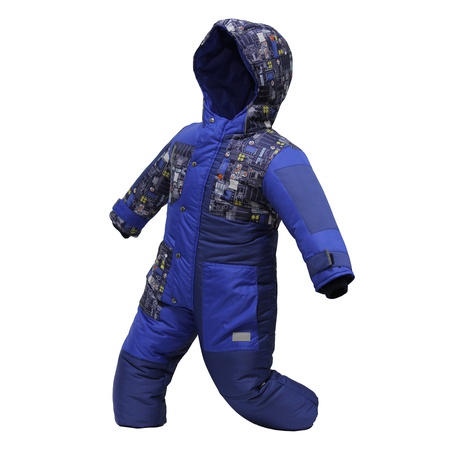 Spor şık mavi tekno baskı