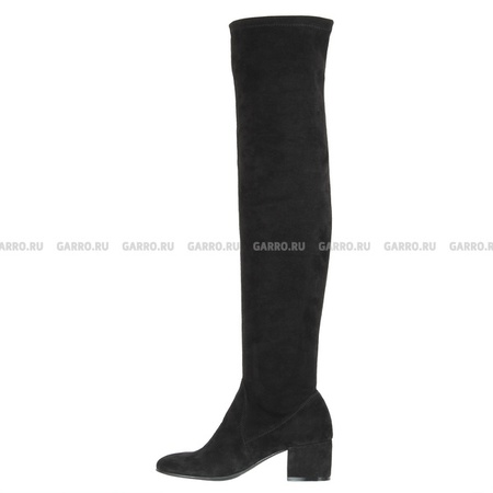 Сапоги 1306 чёрные, стрейч, байка.