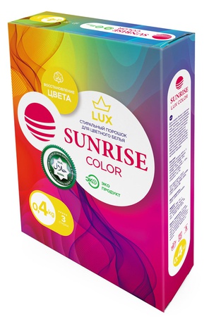 Deterjan Deterjanı SUNRISE LUX COLOR (Renkli çamaşırlar için)