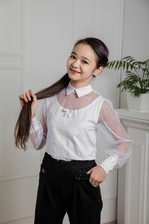 Школьная подростковая блузка