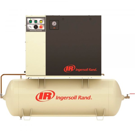 Винтовой компрессор Ingersoll Rand 230 В, однофазный, 5 л.с., 18,5 куб. футов в минуту, модель № UP6-5-125