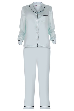 İPEK BAYAN BİYELİ PİJAMA TAKIM - MİNT