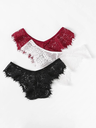Ресницы Кружевные Трусики Комплект